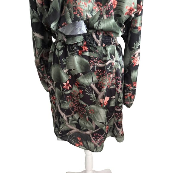 JOHANNA ORTIZ x H&M Botanical Fauna Long Sleeve Dress Size Small - Picture 9 of 12
